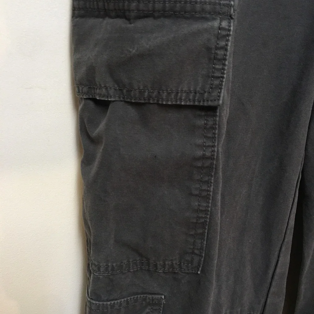 No Boundaries Cargo Pants Women Size S 4-6 Gray Utility Straight Leg Cotton